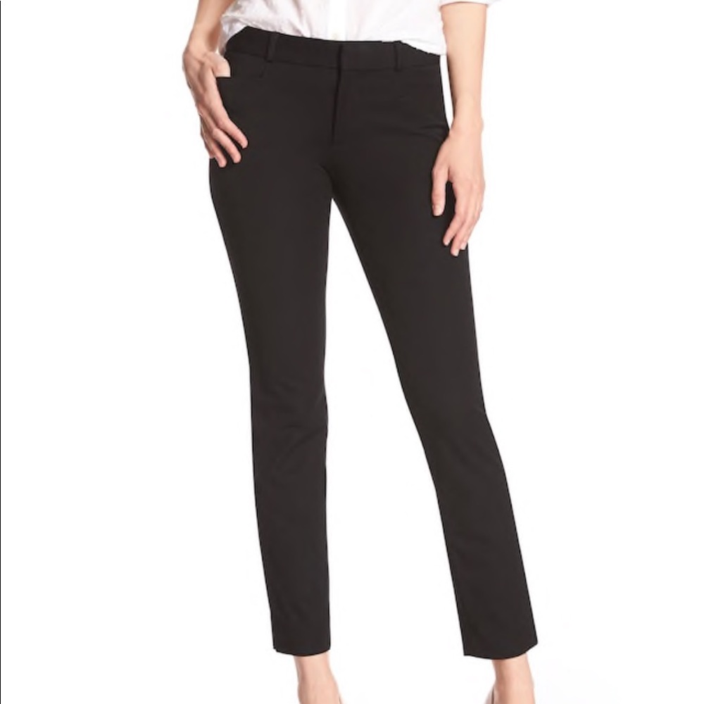 Banana Republic Sloan Slim Ankle Black Pant